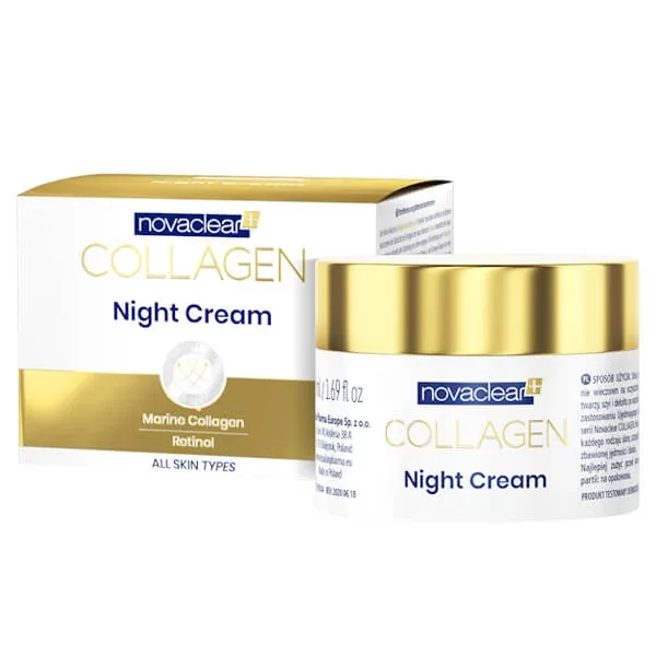 Novaclear Collagen, Cremă de noapte pentru fermitate și netezire, 50 ml — preț și oferte