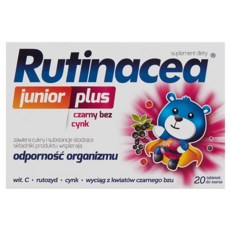 Rutinacea Junior Plus, aromă de fructe, 20 de pastiluțe AFLOFARM — preț și oferte