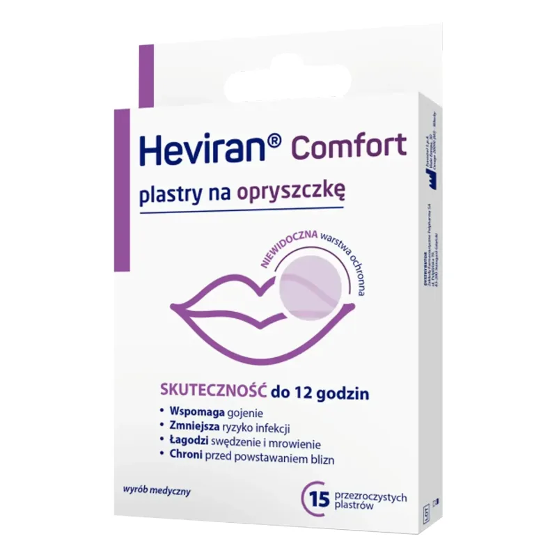 Heviran Comfort, plasturi pentru herpes, 15 bucăți — preț și oferte