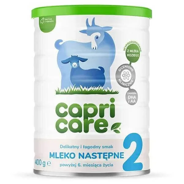 Capricare 2, lapte de continuare cu lapte de capră, peste 6 luni, 400 g — preț și oferte