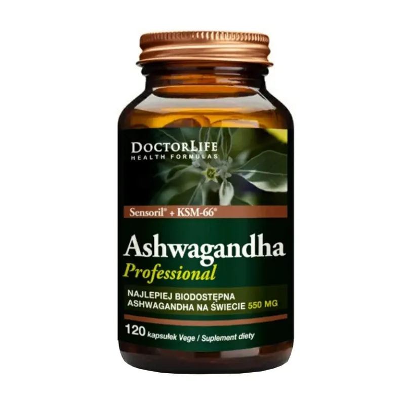 Doctor Life Ashwagandha Professional, 120 capsule vegetale — preț și oferte