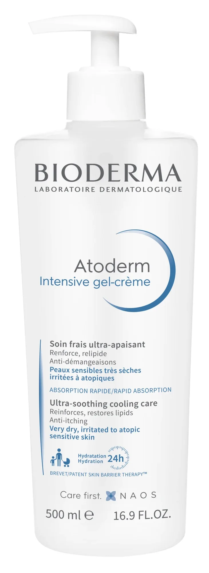 Gel-cremă Bioderma Atoderm Intensive Gel-Crème, piele uscată și atopică, 500 ml, Naos — preț și oferte