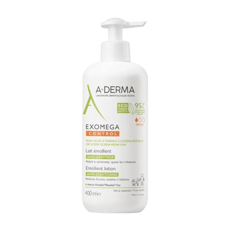 Lapte emolient Exomega Control, 400 ml, A-derma — preț și oferte