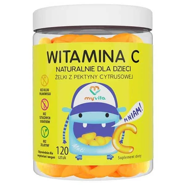 MyVita Vitamina C, jeleuri naturale pentru copii, 120 bucăți — preț și oferte