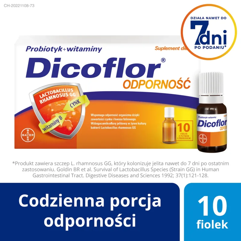 Dicoflor Imunitate, pentru copii de la 3 ani și adulți, 10 ml x 10 flacoane BAYER — preț și oferte