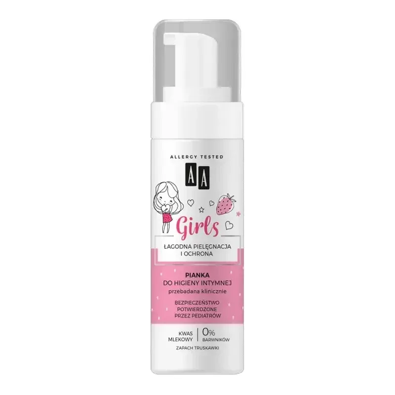 AA Girls, spumă de igienă intimă, căpșuni, 150 ml — preț și oferte