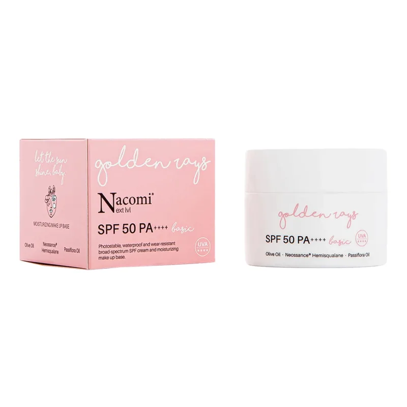 Nacomi Next Level Basic, Cremă de față hidratantă, SPF 50, 50 ml — preț și oferte