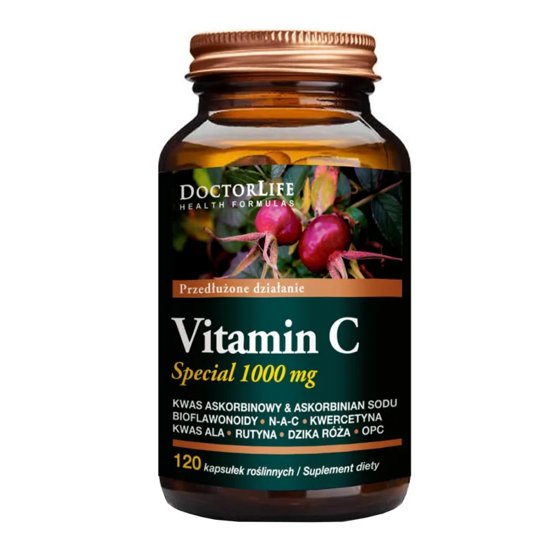 Doctor Life Vitamin C Special, vitamina C 1000 mg, 120 capsule vegetale — preț și oferte