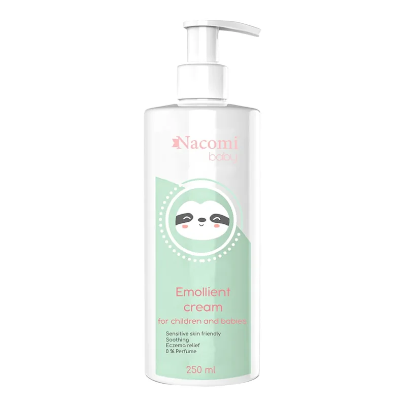 Nacomi Baby, Emulsie hidratantă pentru corp, piele uscată, sensibilă și atopică, pentru copii și bebeluși, 250 ml — preț și oferte