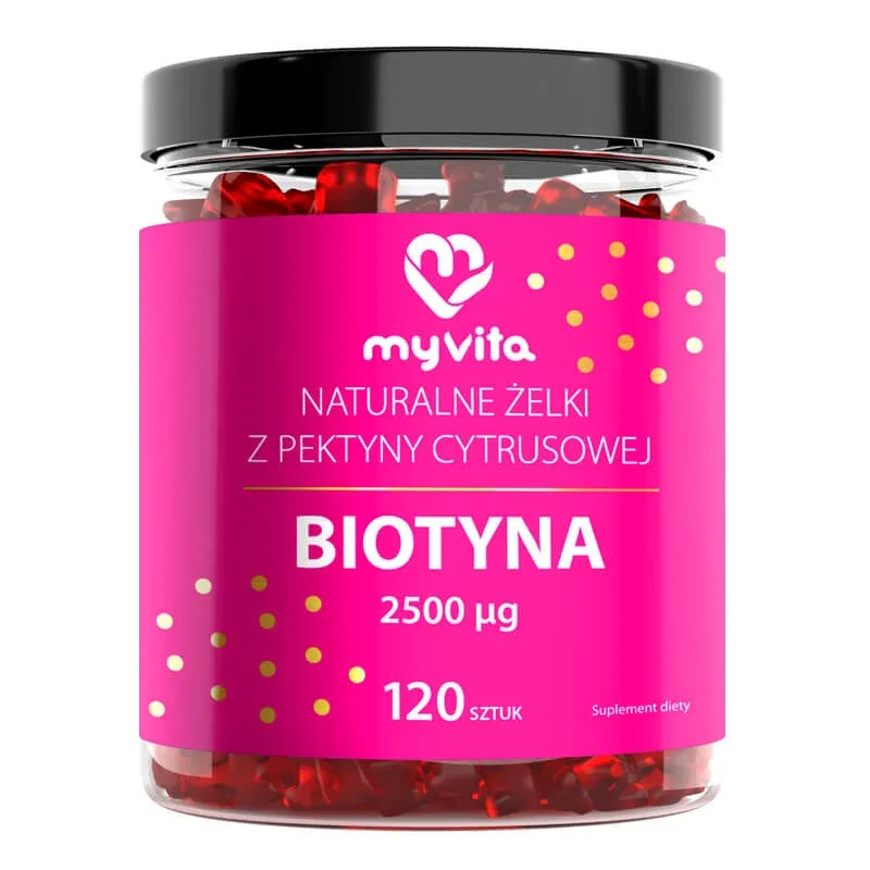 MyVita Biotin, rulouri de jeleu, 120 bucăți — preț și oferte