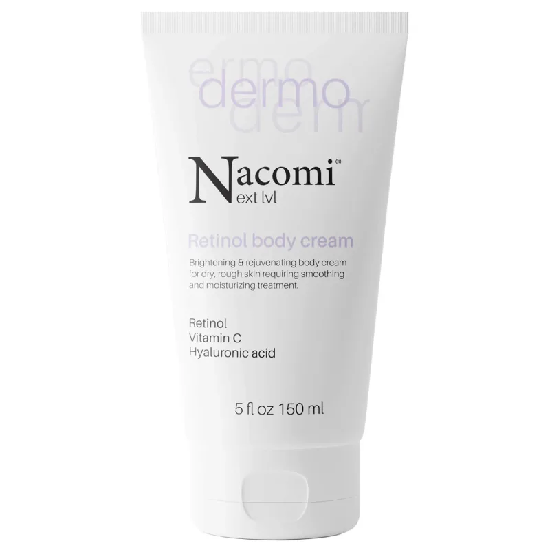 Nacomi Next Level Dermo, Cremă de corp iluminatoare și întineritoare, retinol și vitamina C, 150 ml — preț și oferte