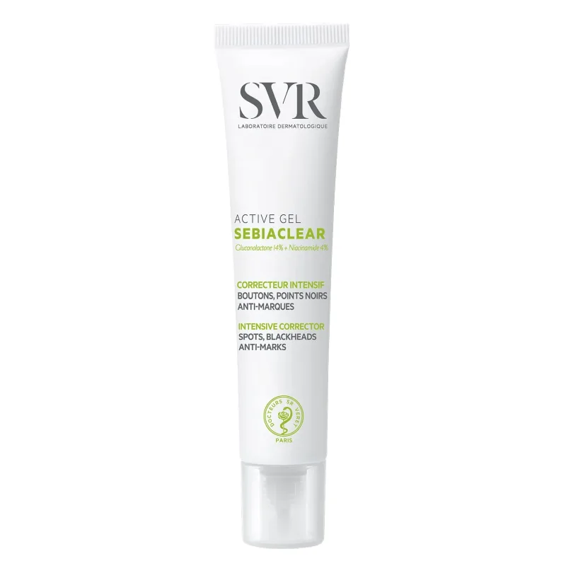SVR SebiaClear Active Gel, Gel activ cu acțiune intensivă împotriva imperfecțiunilor pielii, 40 ml SVR LABORATORIES — preț și oferte