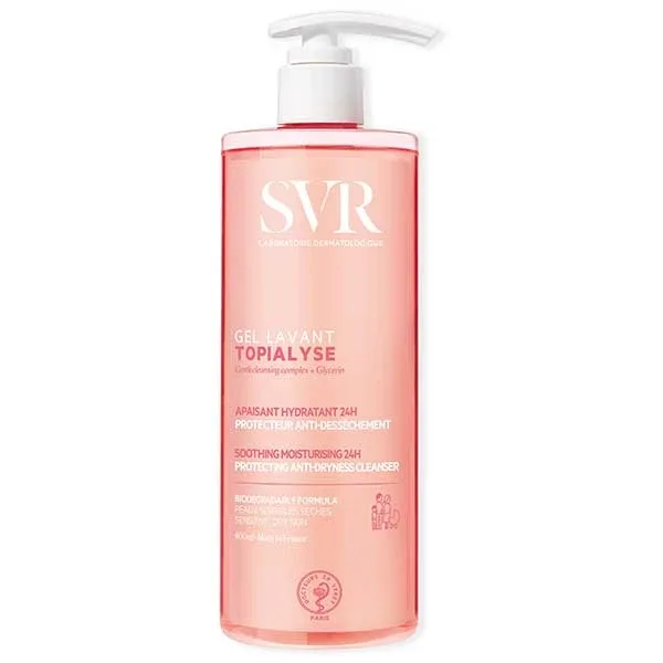 SVR Topialyse Gel Lavant, Gel de curățare delicat pentru întreaga familie, piele sensibilă, biodegradabil, 400 ml SVR LABORATORIES — preț și oferte