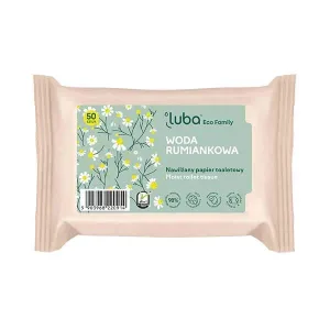 Luba Eco Family, hârtie igienică umezită, apă de mușețel, 50 bucăți