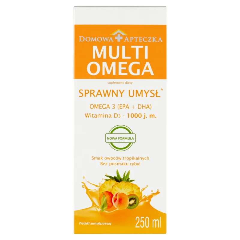 MultiOmega, pentru copii cu vârsta peste 3 ani și adulți, aromă de fructe tropicale, 250 ml — preț și oferte