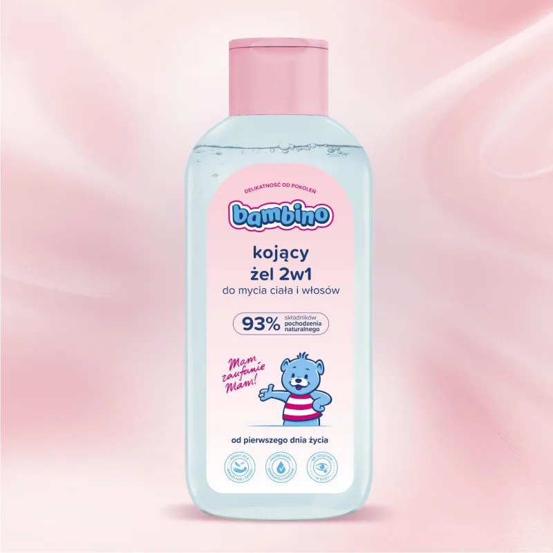 Bambino, gel de spălare liniștitor pentru corp și păr 2în1, din prima zi de viață, 400 ml — preț și oferte