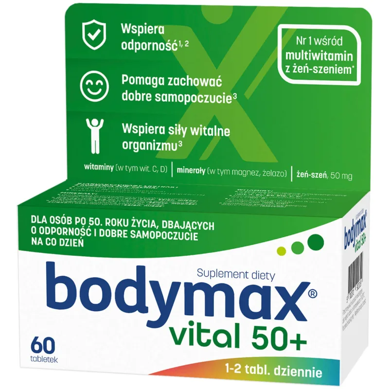 Bodymax Vital 50+, 60 comprimate — preț și oferte
