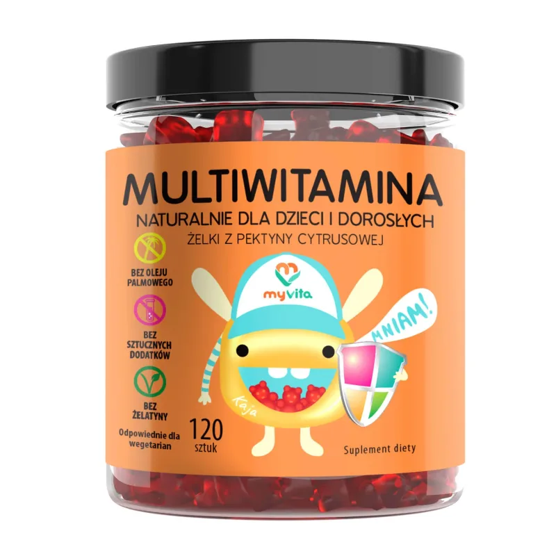 MyVita Multivitamine, jeleuri naturale pentru copii și adulți, 120 bucăți — preț și oferte