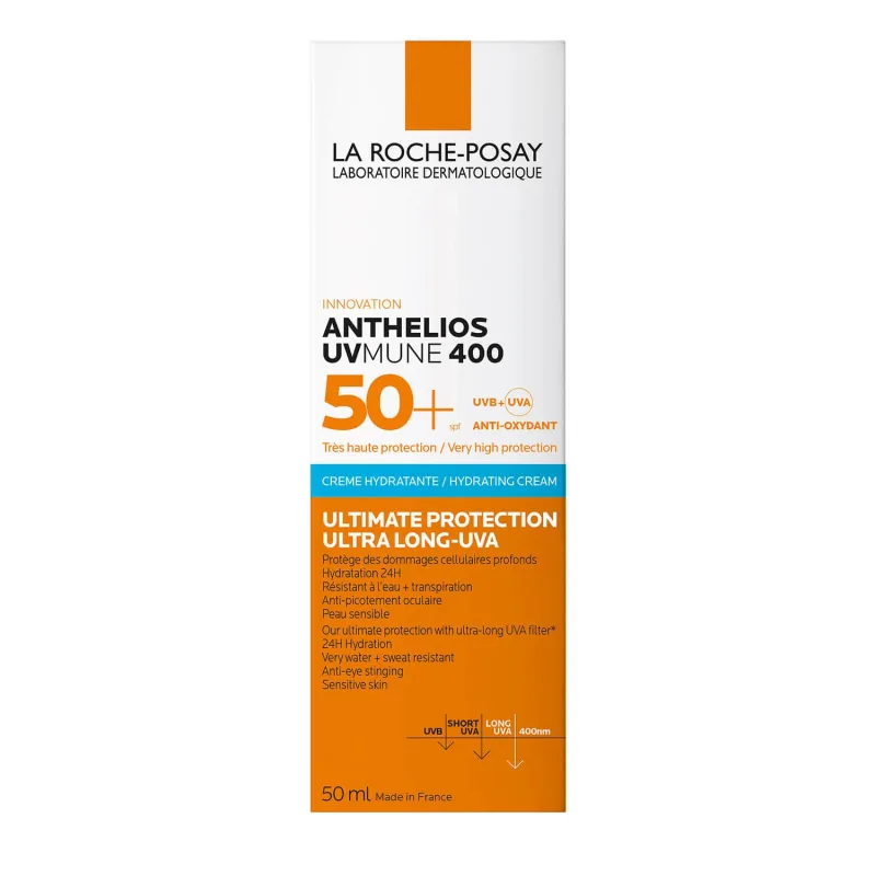 La Roche-Posay Anthelios UVMune 400, Cremă de față hidratantă, SPF 50+, 50 ml — preț și oferte