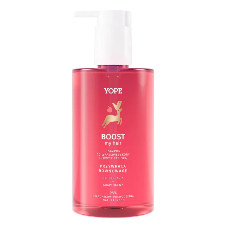 Yope Boost My Hair, șampon pentru scalp sensibil cu tapioca, 300 ml — preț și oferte