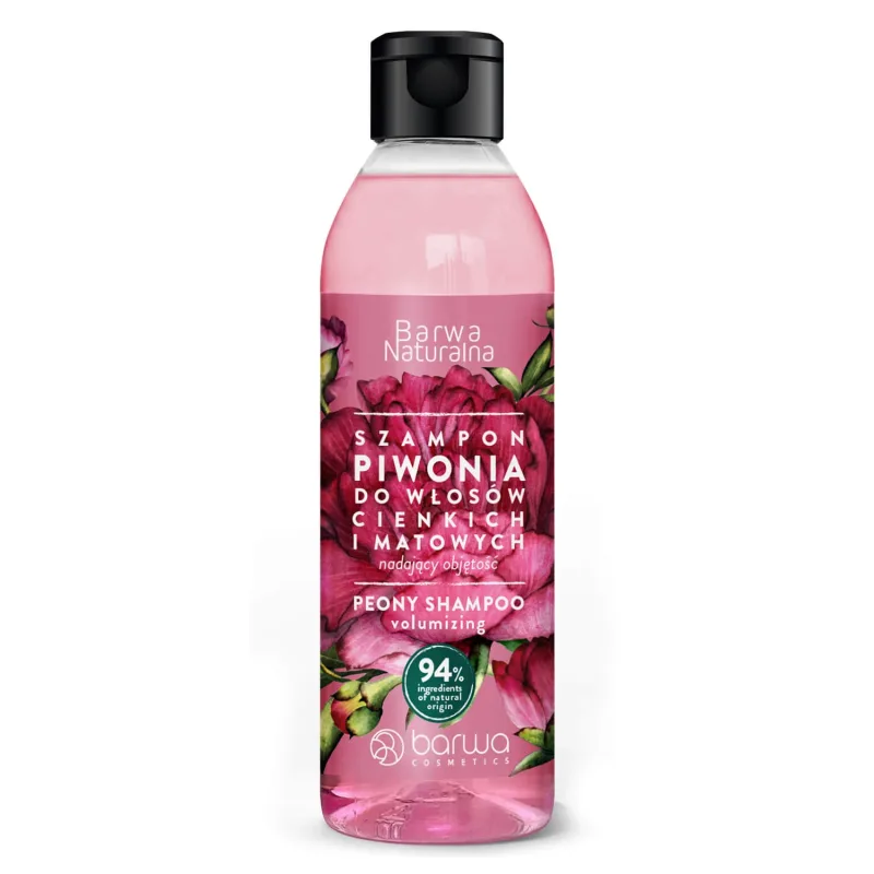 Barwa Natural, șampon cu bujor pentru păr subțire și tern, volumizant, 300 ml — preț și oferte