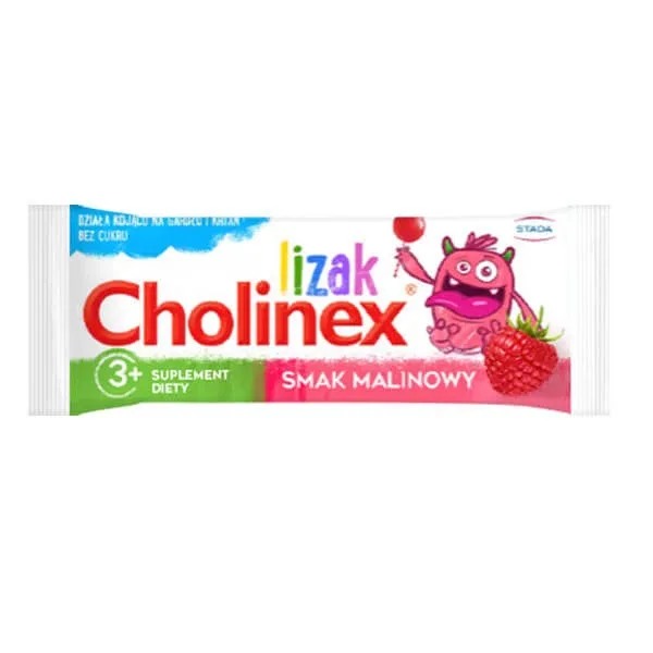 Cholinex Lollipop pentru copii începând cu vârsta de 3 ani, aromă de zmeură, 1 bucată — preț și oferte