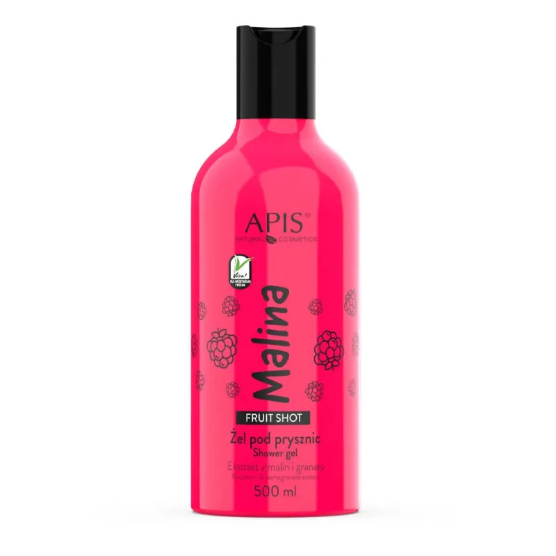 Apis Fruit Shot, gel de duș cu zmeură, 500 ml — preț și oferte