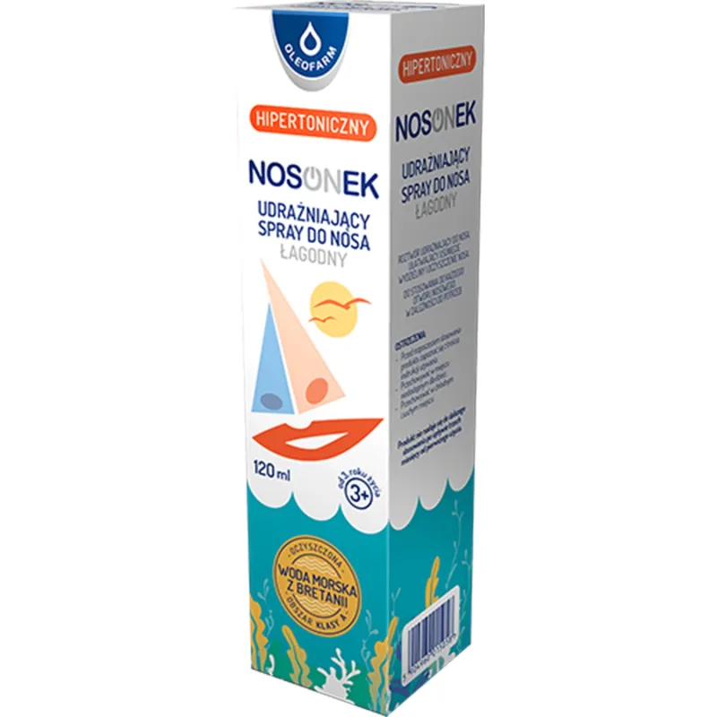 Nosonek, spray nazal decongestionant, hipertonic, de la 3 ani, 120 ml Oleofarm — preț și oferte