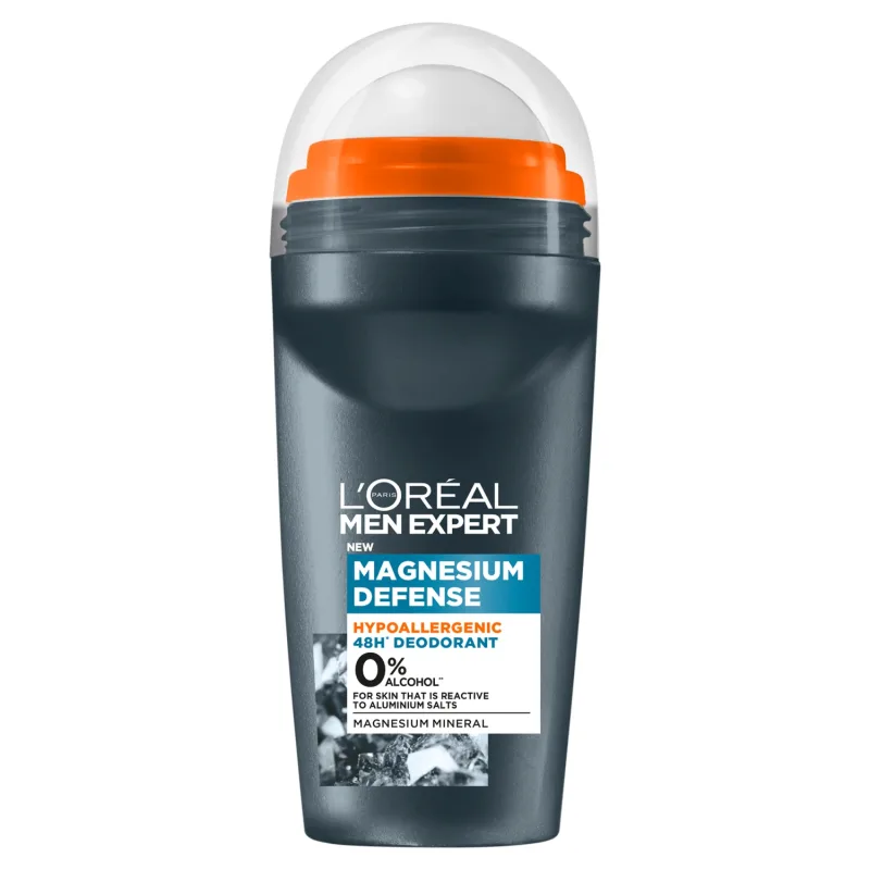 L'Oreal Men Expert, Magnesium Defense, deodorant roll-on, 50 ml — preț și oferte