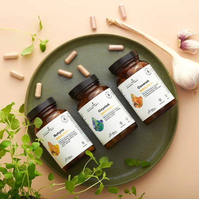 Aura Herbals Garlic Immuno+, 60 capsule — preț și oferte