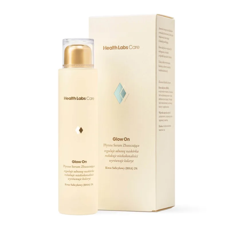 Health Labs Glow On, ser exfoliant lichid, acid salicilic 2%, 100 ml — preț și oferte