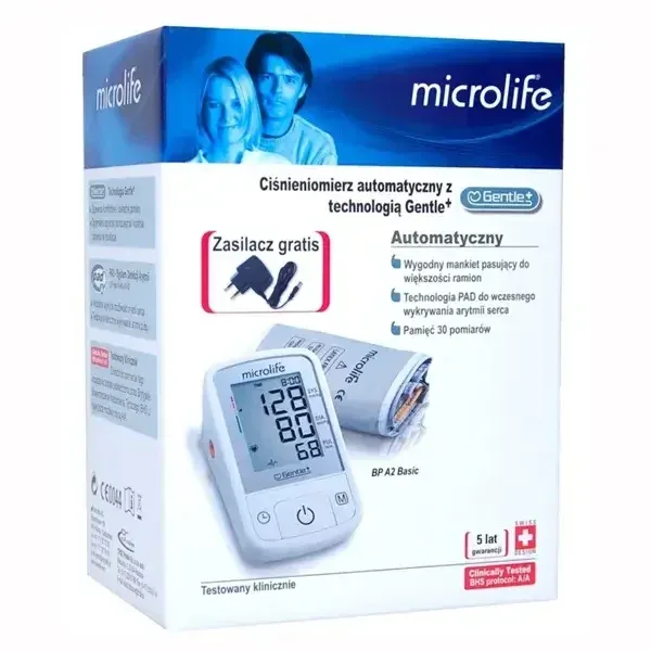 Microlife BP A2 Basic, monitor automat de tensiune arterială pentru brațul superior — preț și oferte