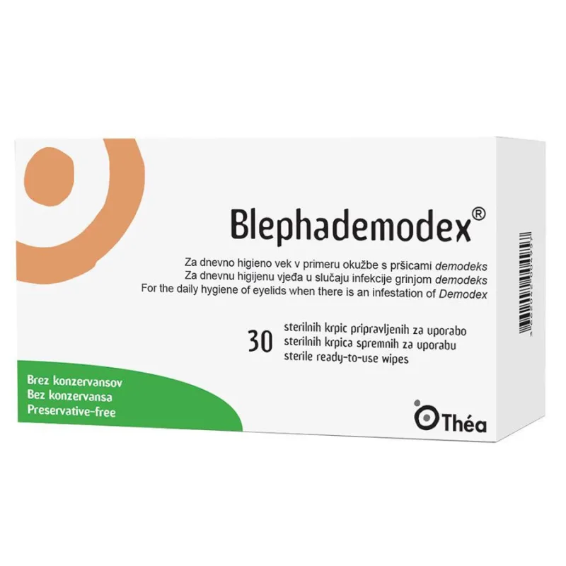 Servetele sterile pentru igiena pleoapelor Blephademodex, 30 bucati, Thea LABORATOIRES THEA — preț și oferte