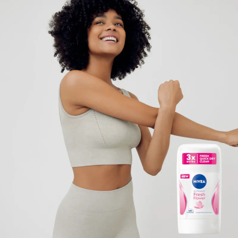 Nivea Fresh Flower, stick antiperspirant, 48h, 50 ml — preț și oferte