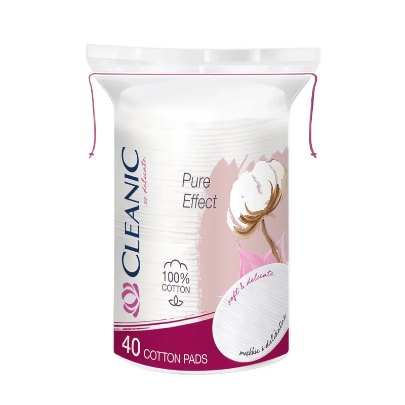 Cleanic Pure Effect, tampoane cosmetice, ovale, 40 buc. — preț și oferte