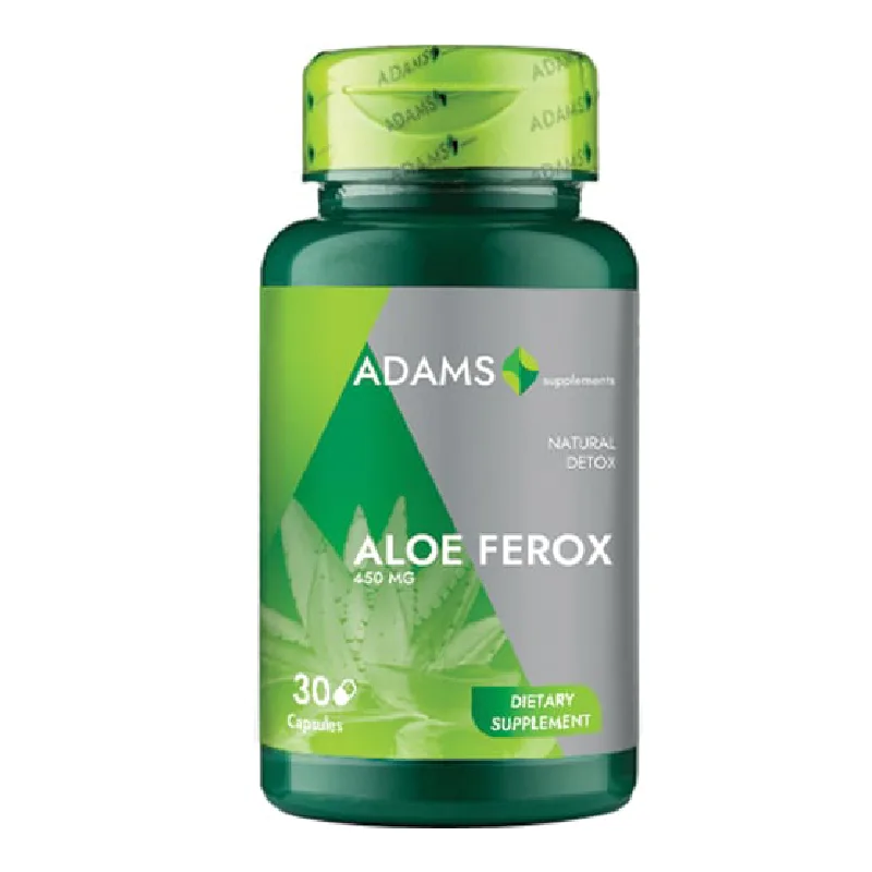 Aloe Ferox 450mg, 30 capsule, Adams ADAMS VISION — preț și oferte