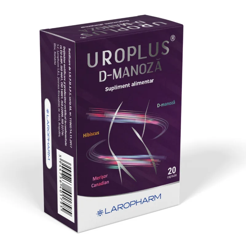 Uroplus D-Manoza, 20 capsule, Laropharm — preț și oferte
