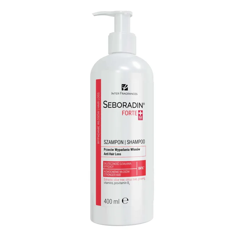 Seboradin Forte, 400 ml - șampon împotriva căderii părului, Inter Fragances Lara — preț și oferte