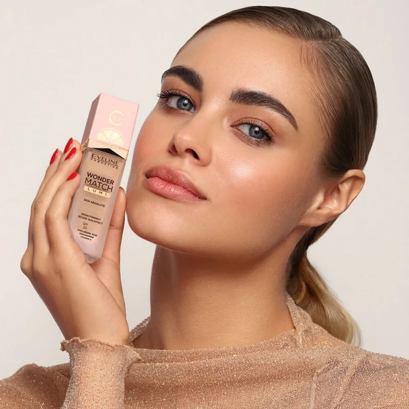 Eveline Cosmetics Wonder Match Lumi, fond de ten iluminator, SPF 20, nr. 20, nude cald, 30 ml — preț și oferte