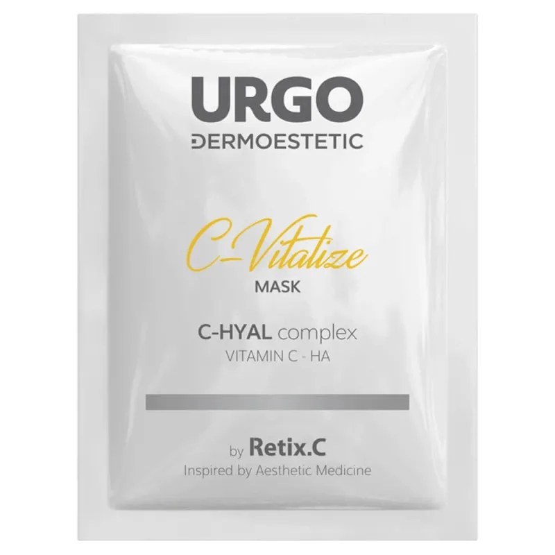 Urgo Dermoestetic C-Vitalize, set revitalizant și iluminator, peeling cordial, 50 ml + serum de vitamina C, 4 x 1 ml + mască de față, 4 x 2,5 ml — preț și oferte