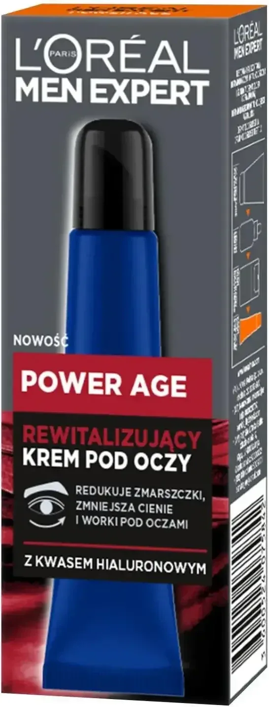 L'Oreal Men Expert Power Age, cremă revitalizantă pentru ochi, 15 ml — preț și oferte
