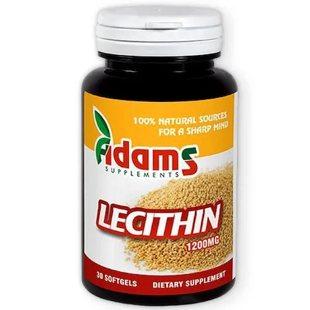 Lecithin 1200mg x 30cps (Adams) ADAMS VISION — preț și oferte
