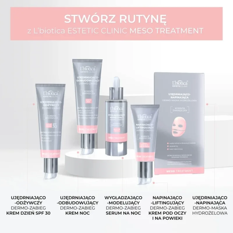 L'Biotica Estetic Clinic Meso, dermo-tratament de noapte pentru fermitate și reconstrucție, 35 ml — preț și oferte