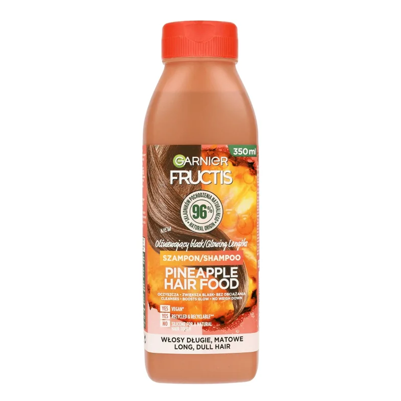 Garnier Fructis Hair Food Pineapple, șampon de iluminare pentru părul lung și tern, 350 ml — preț și oferte