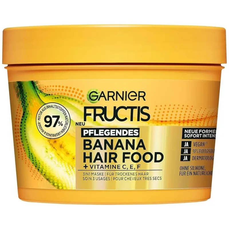 Garnier Fructis Hair Food Banana, Mască hrănitoare pentru păr foarte uscat, 400 ml — preț și oferte
