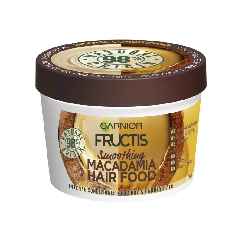 Garnier Fructis Hair Food Macadamia, Mască de netezire pentru păr uscat și rebel, 400 ml — preț și oferte