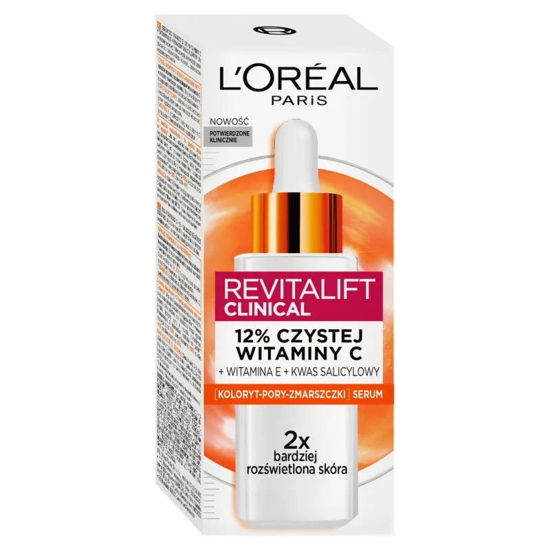 L'Oreal Revitalift Clinical, Serum iluminator pentru față, 12% vitamina C pură, 30 ml L'Oréal Paris — preț și oferte