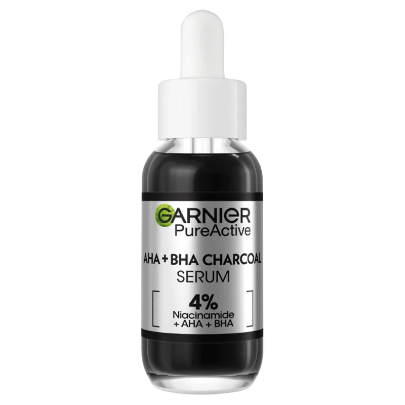 Garnier Pure Activ, Serum facial împotriva imperfecțiunilor, AHA + BHA + carbon, 30 ml — preț și oferte
