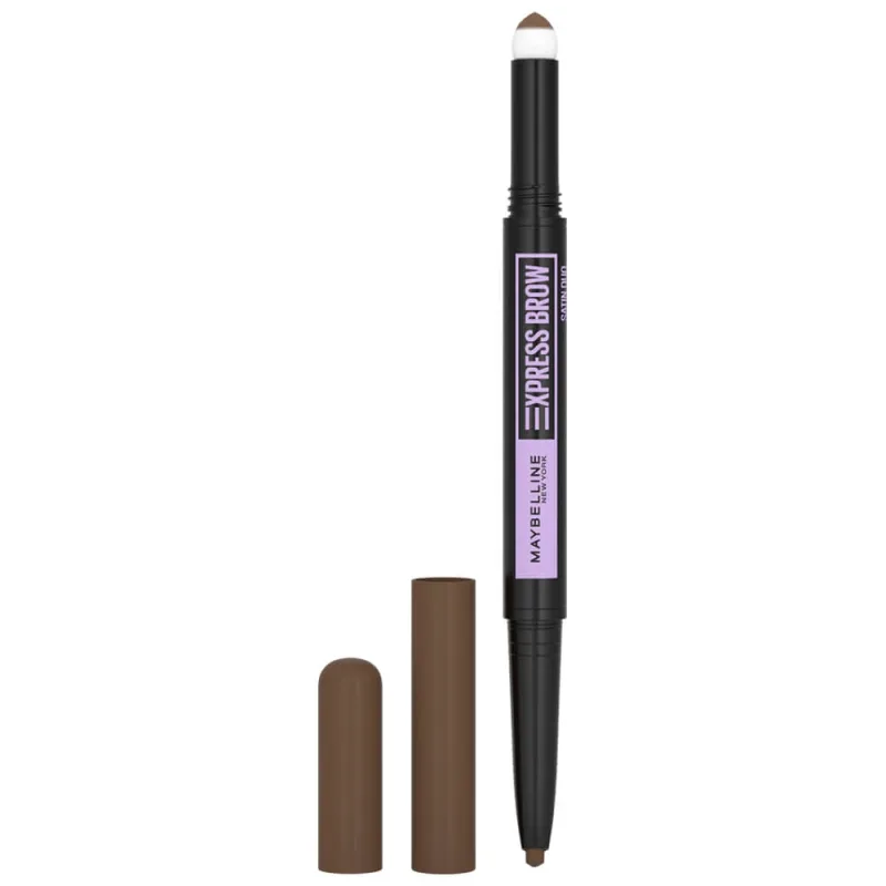 Maybelline Express Brow Satin Duo, creion de sprâncene cu două fețe, 025 Brunette, 1 bucată Maybelline New York — preț și oferte