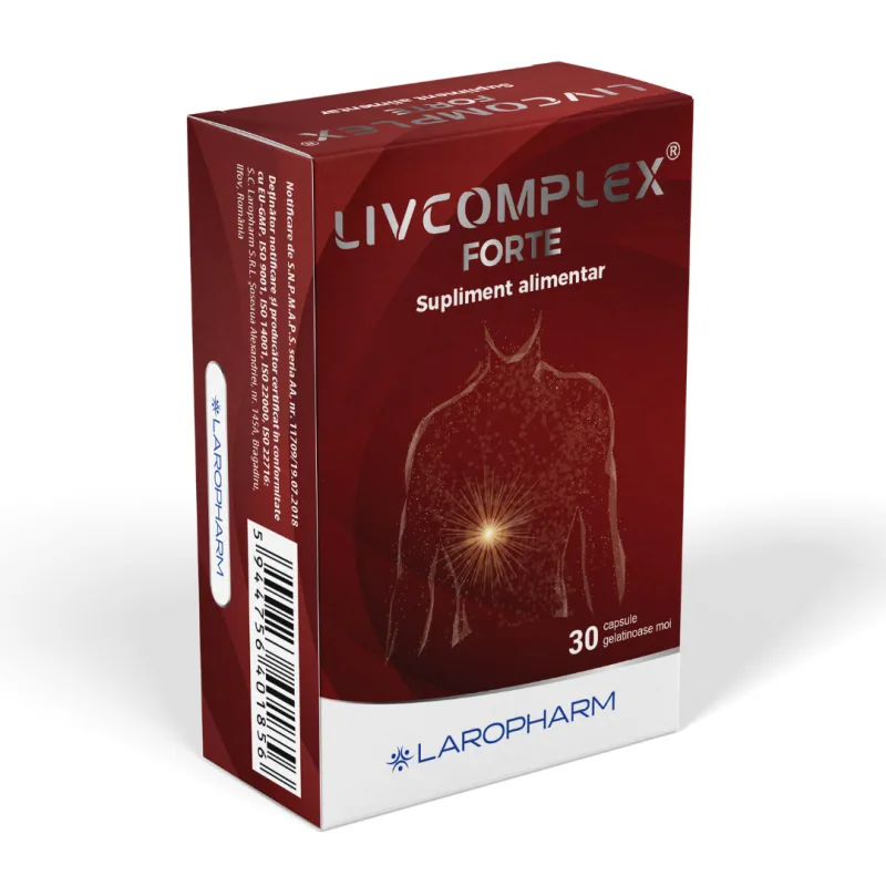 Livcomplex Forte, 30 capsule, Laropharm — preț și oferte